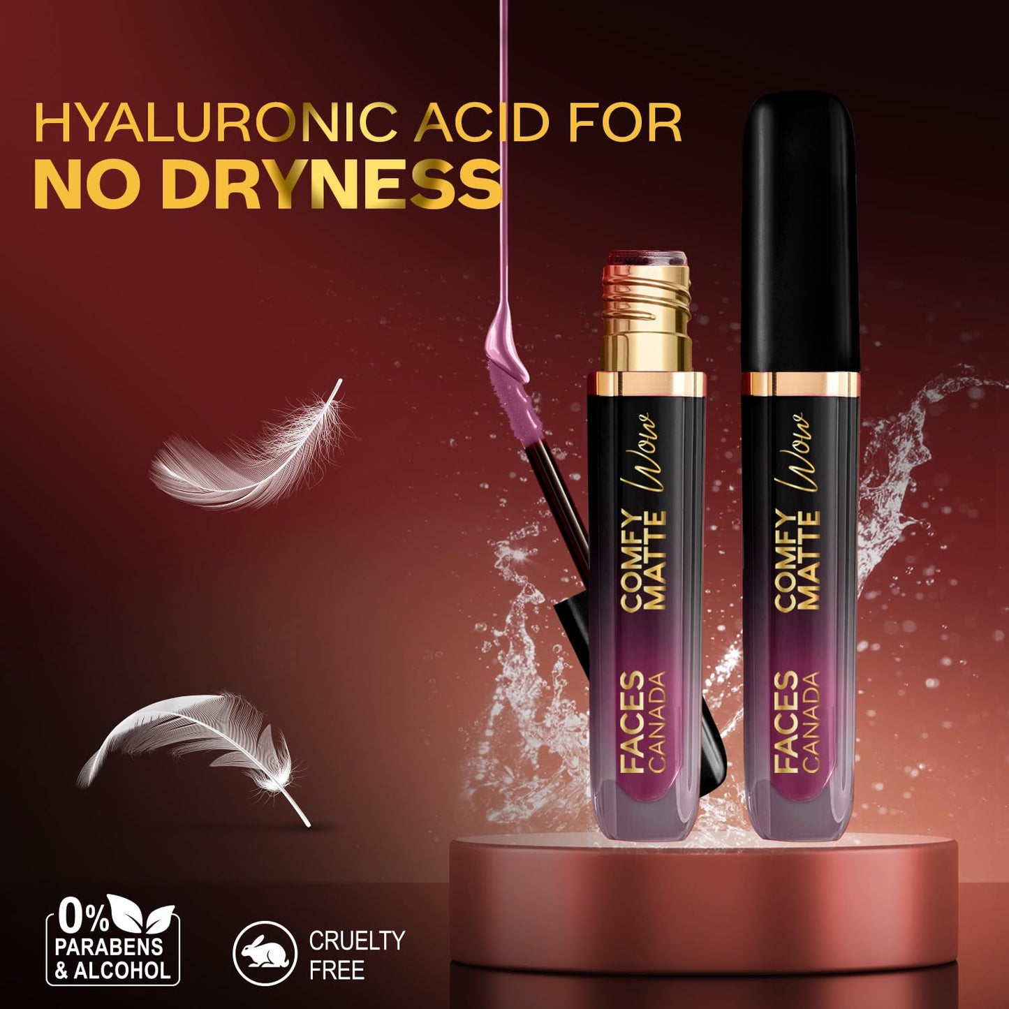 FACESCANADA Comfy Matte Wow Liquid Lipstick - Orchid Opulence 10, 3.8ml