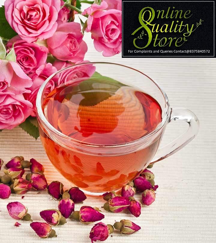 Online Quality Store Natural Hibiscus Flower Tea, Rose Flower Combo- 200 gm (100 gm x 2 Pack)