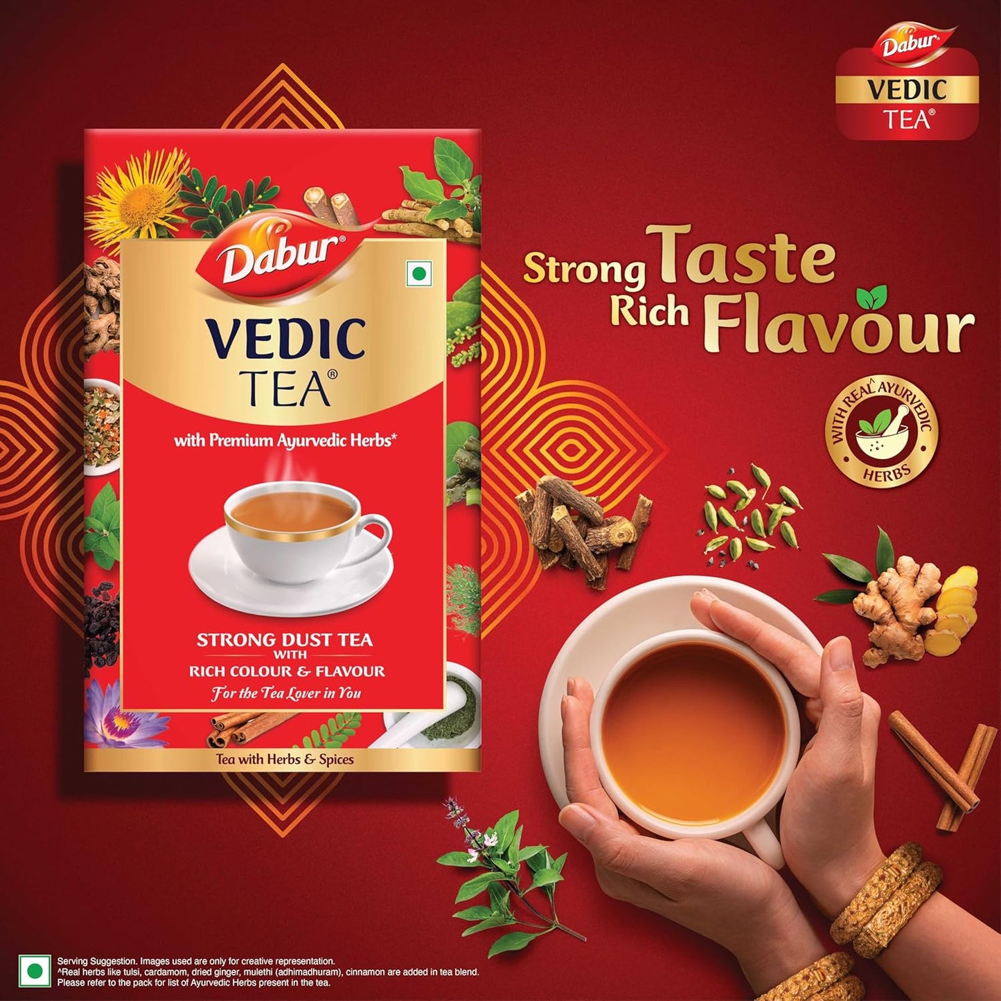 Dabur Vedic Tea, Premium Dust Tea, 250 gm