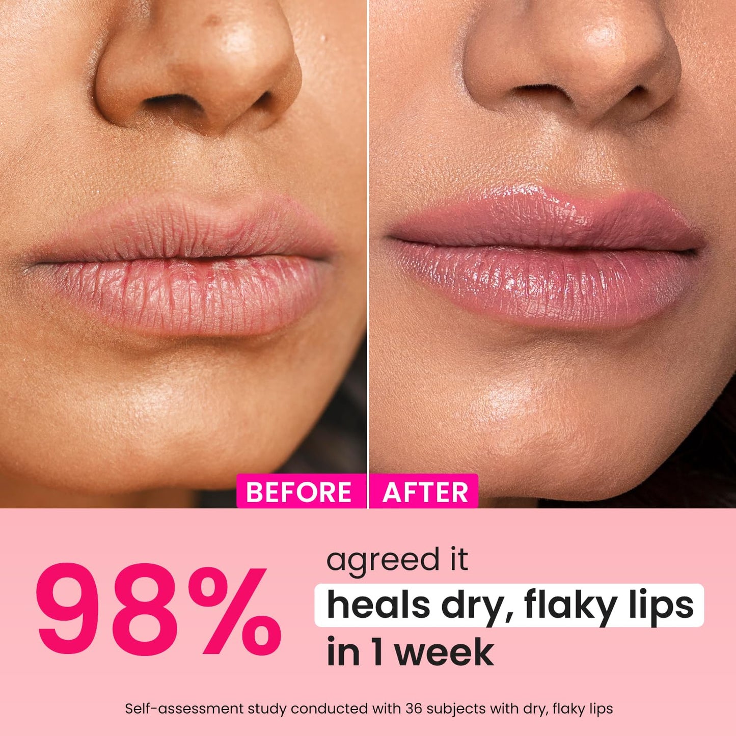 Dot & Key Ceramide & Peptide Barrier Repair Lip Balm Spf 50, Pa+++ , Plush Pink, 10 gm