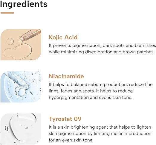 DERMATOUCH Kojic Acid 2% Cream | Non-Greasy | For Pigmentation, Blemishes And Dark Spots Reduction