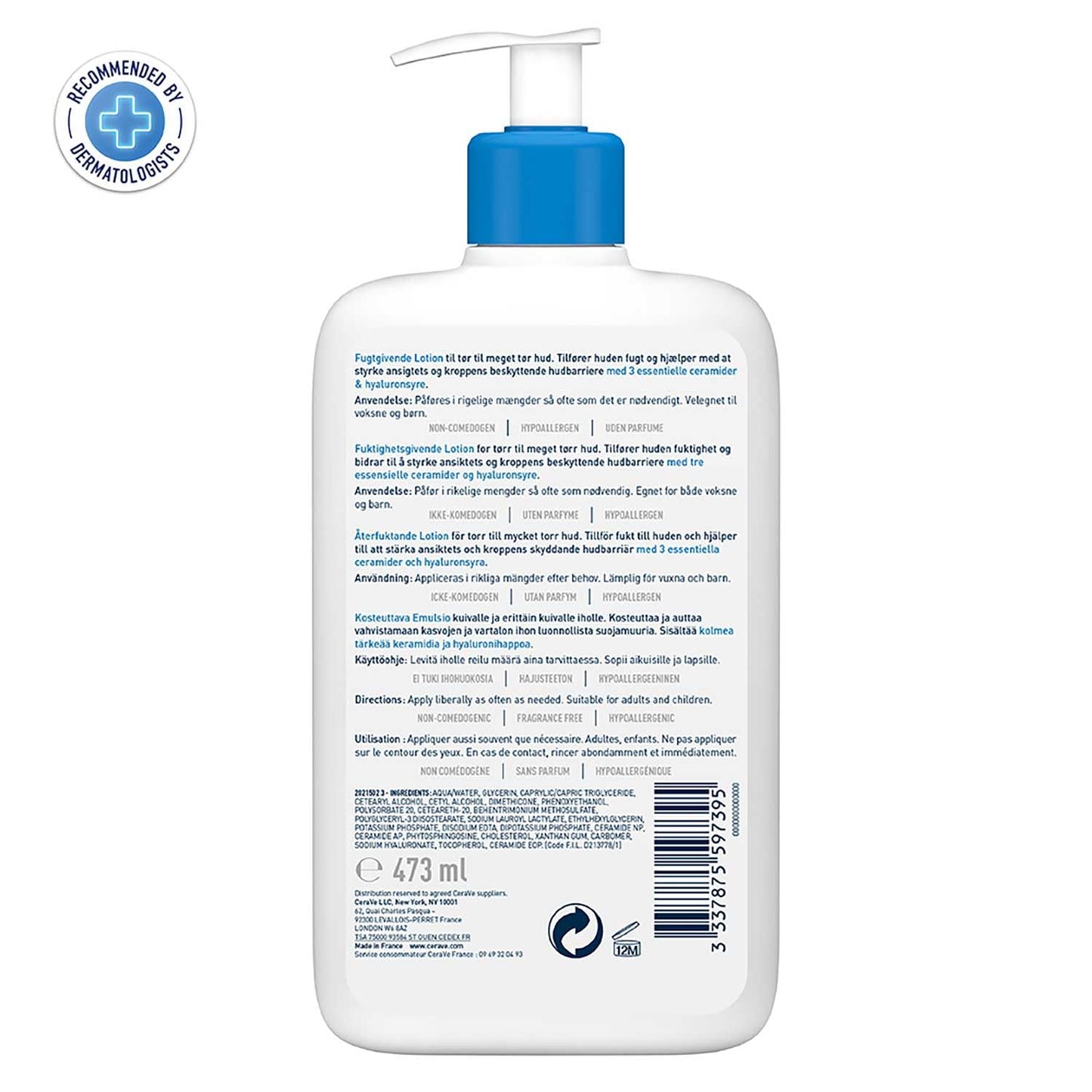 CeraVe Moisturizing Lotion For Dry Skin, 473 ml