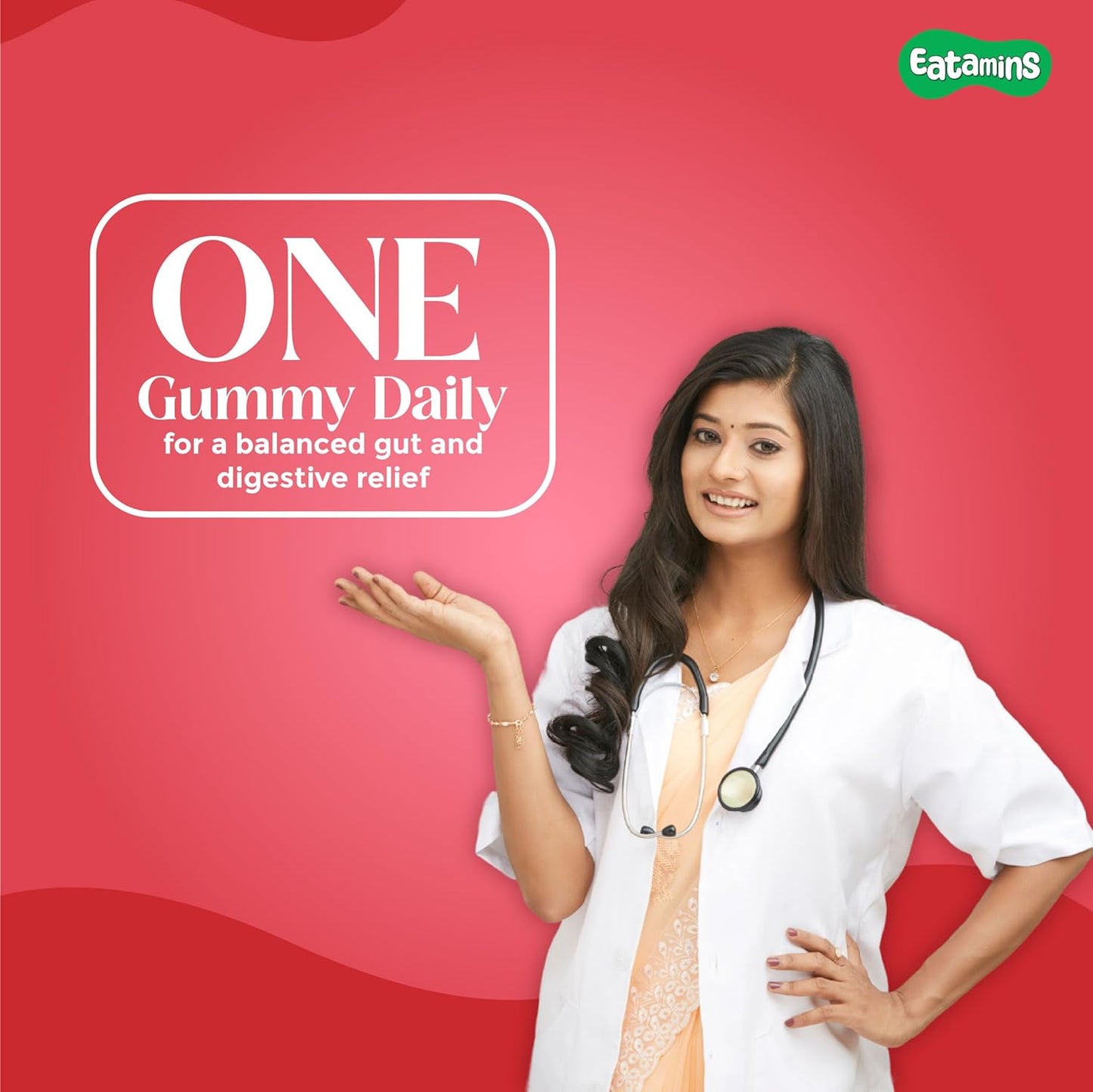 Eatamins Probiotic & Multivitamin Gummies – Strawberry Flavor, 30 Count