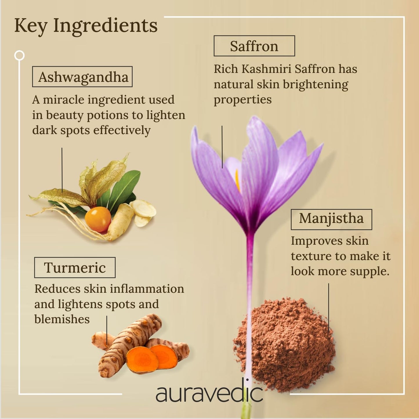Auravedic Kumkumadi Tailam for face oil for glowing skin kumkumadi oil for face and Pigmentation face serum with Saffron Ashwagandha Turmeric 100ml 2 pack for face body oil after bath for daily use