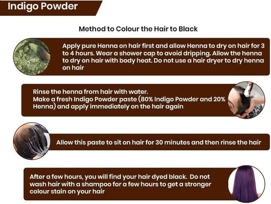 Arabuzz Indigo Powder 250 Gram / 8.81 oz / 0.55 LB | 100% Pure - No Preservatives & No Coloring Agents