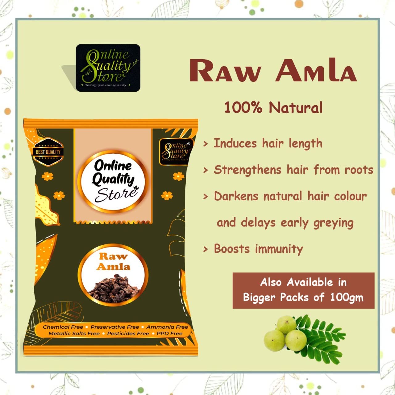Online Quality Store reetha amla shikakai combo raw form - 600g |Aritha|Soapnuts (Sapindus Mukorossi) |Indian Gooseberry |dried Shikakai, Acacia Concinna, Total 600g Pack