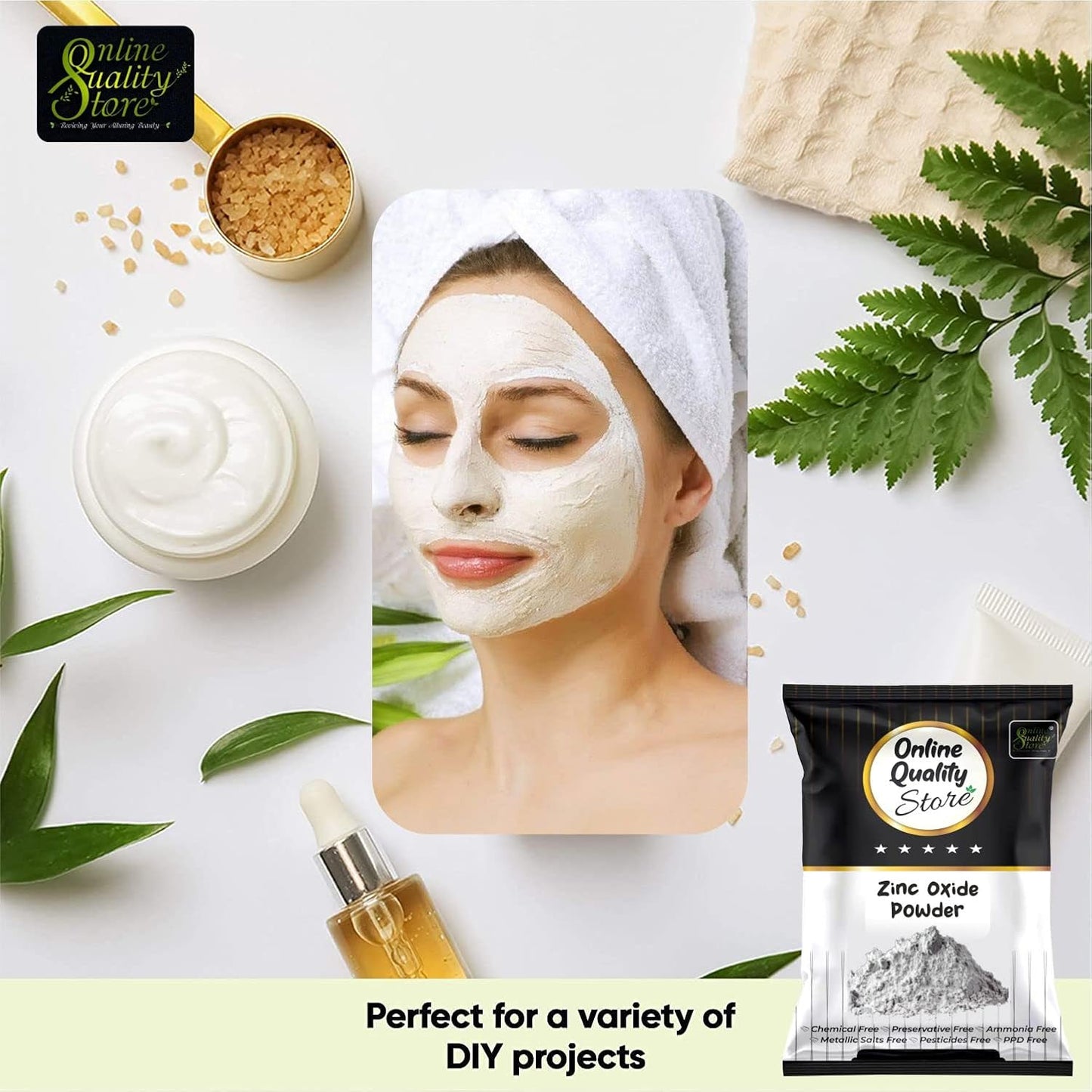 Online Quality Store zinc oxide |zinc oxide powder for face|zno powder|zinc oxide powder for skin |zno non-nano particles |zinc oxide sunscreen |zinc oxide powder for painting,100g