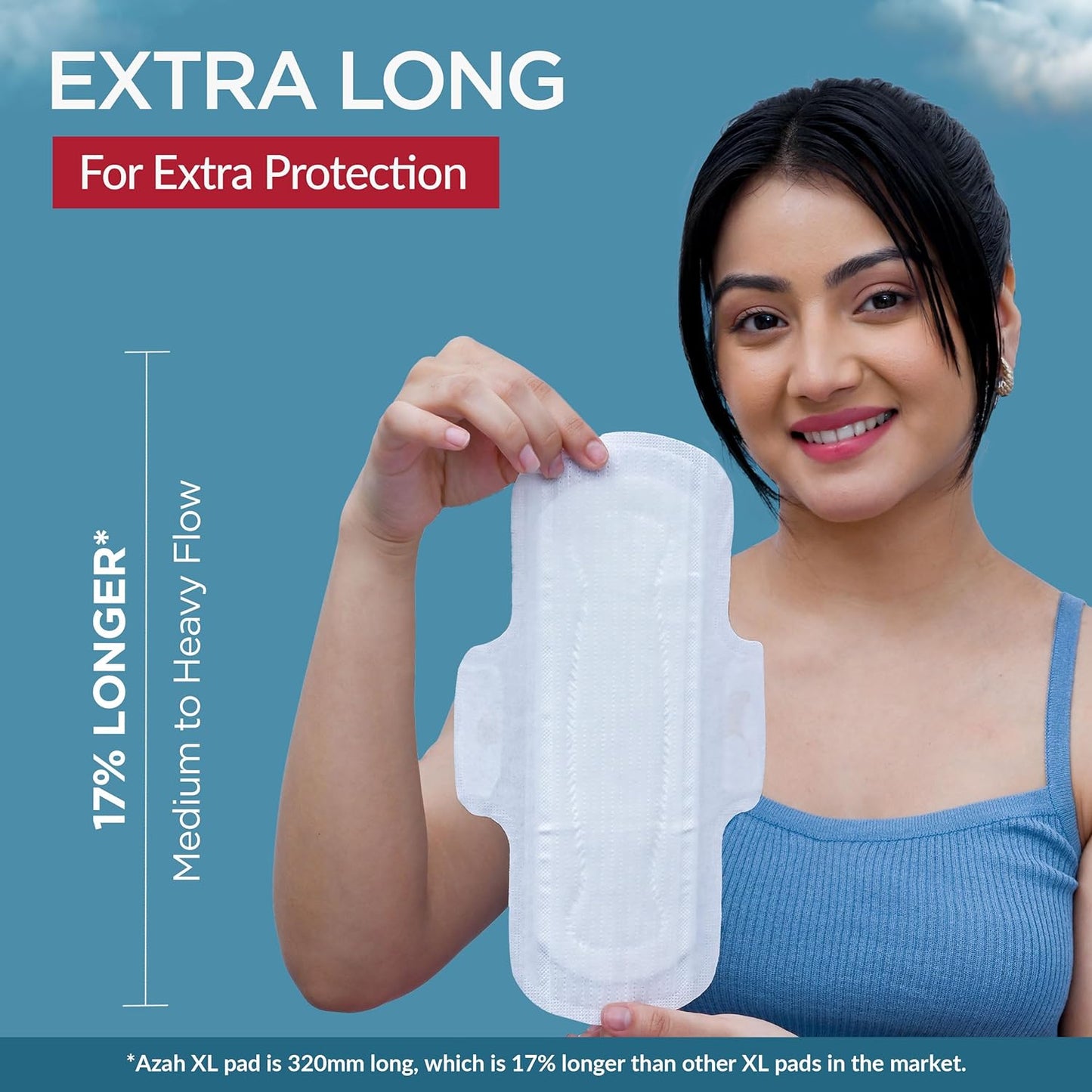 AZAH Sanitary Pads for Women, Pack of 20, XL