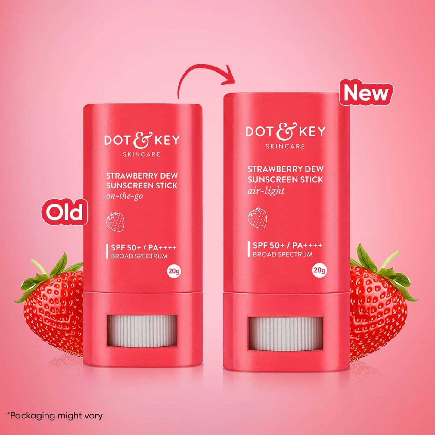 Dot & Key Strawberry Dew Spf 50 Sunscreen Stick On-The-Go Spf 50 Pa+++,20 gm