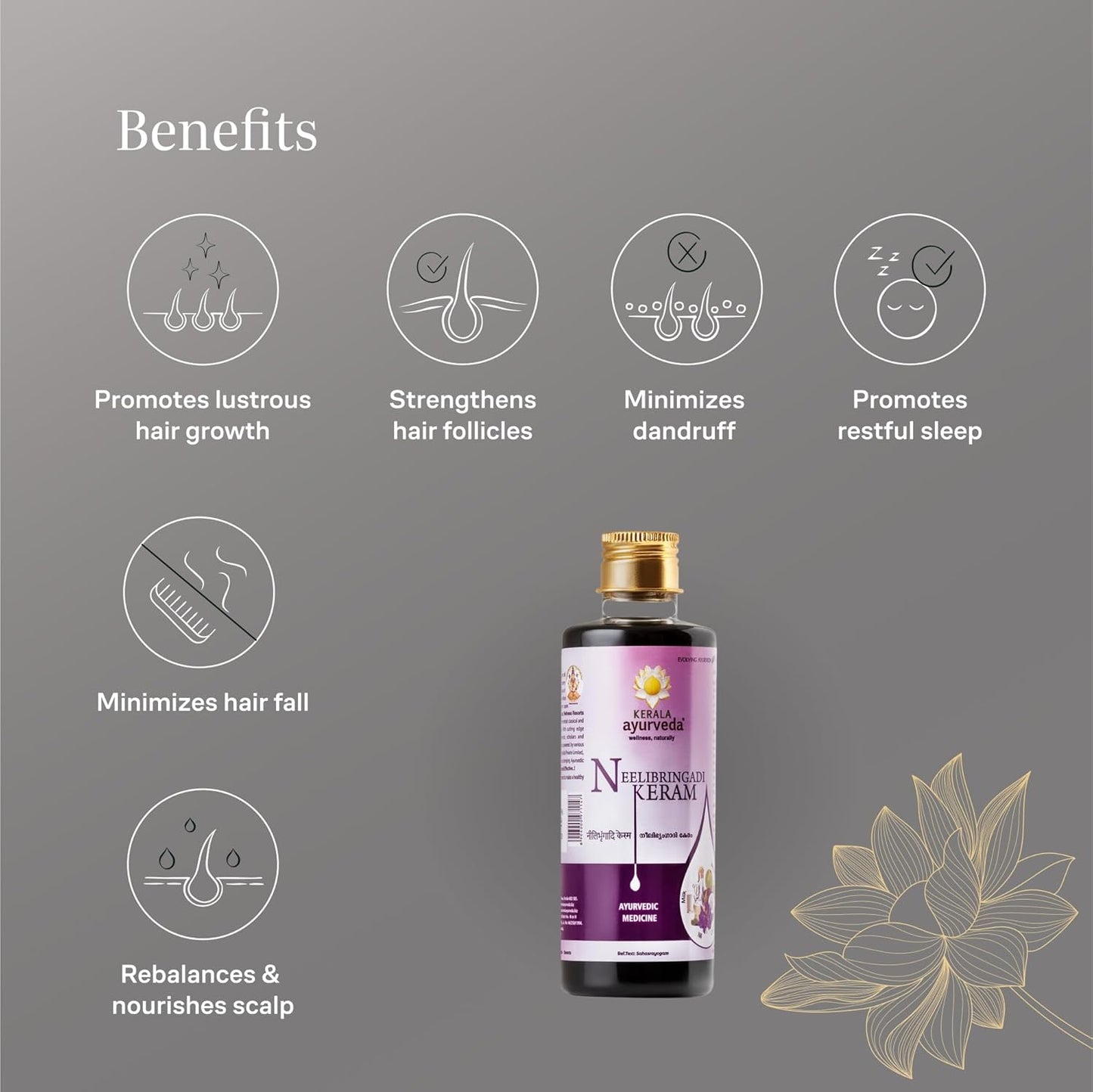 Kerala Ayurveda Neelibringadi Keram Liquid - 200 ml