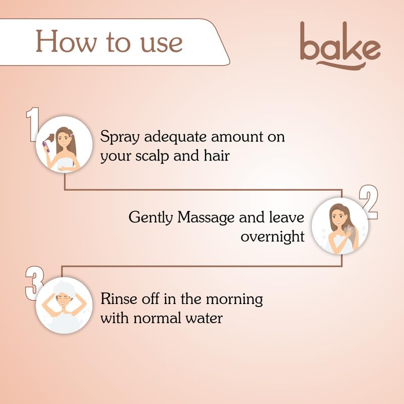 Bake Rosemary Oil Hair Growth Serum Spray with Rice Water & Methi Dana , 100 ml