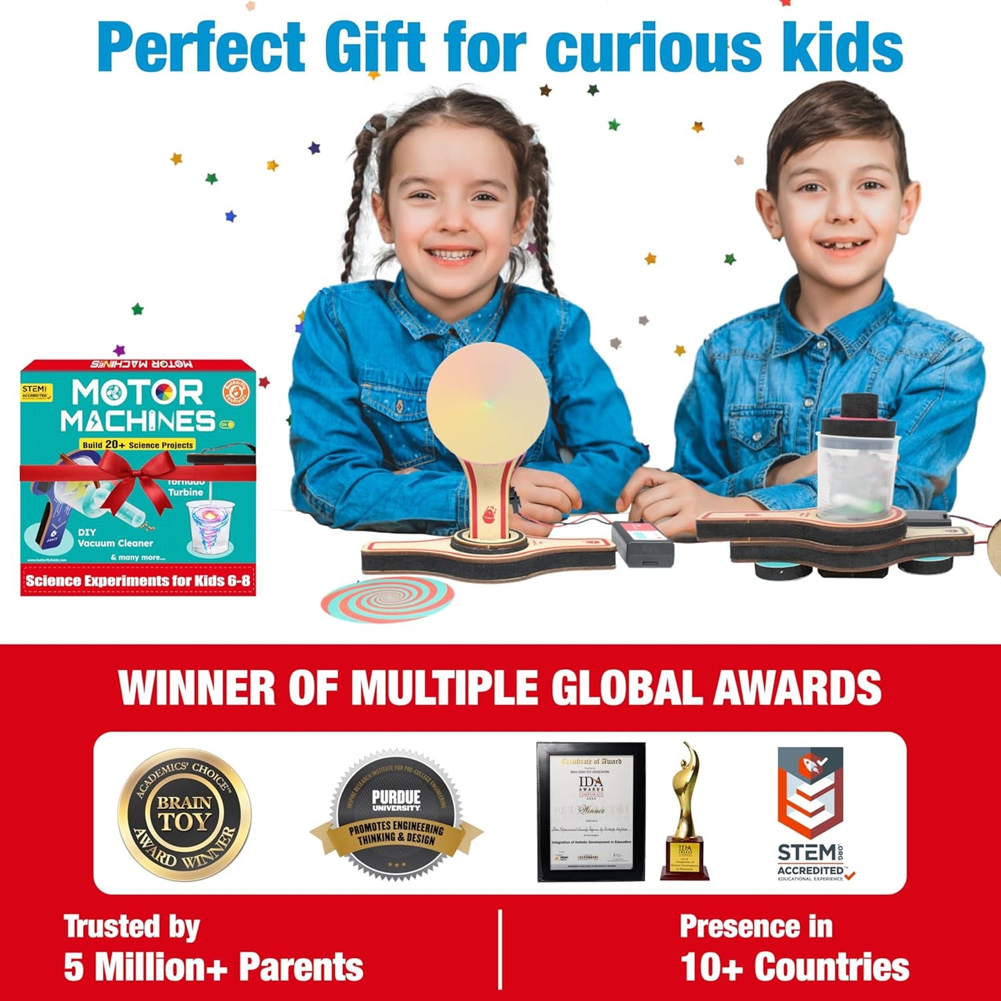 Butterfly Edufields 20+ Science Experiment Kit | Toys for Boys 5 6 7 8 9 10 Year Old