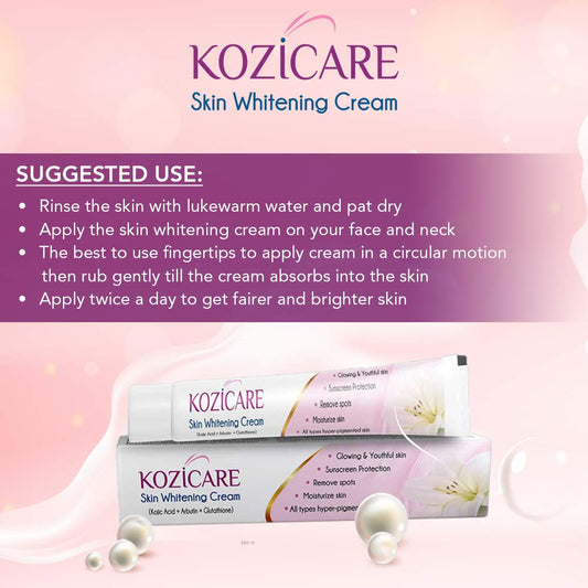 Kozicare Skin Lightening Non-Sticky Cream Lotion, 15 gm, Pack of 3
