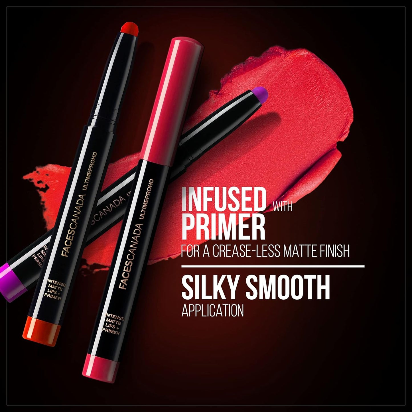 FACES CANADA Ultime Pro HD Intense Matte Lips + Primer - Bloodmoon 20, 1.4 gm