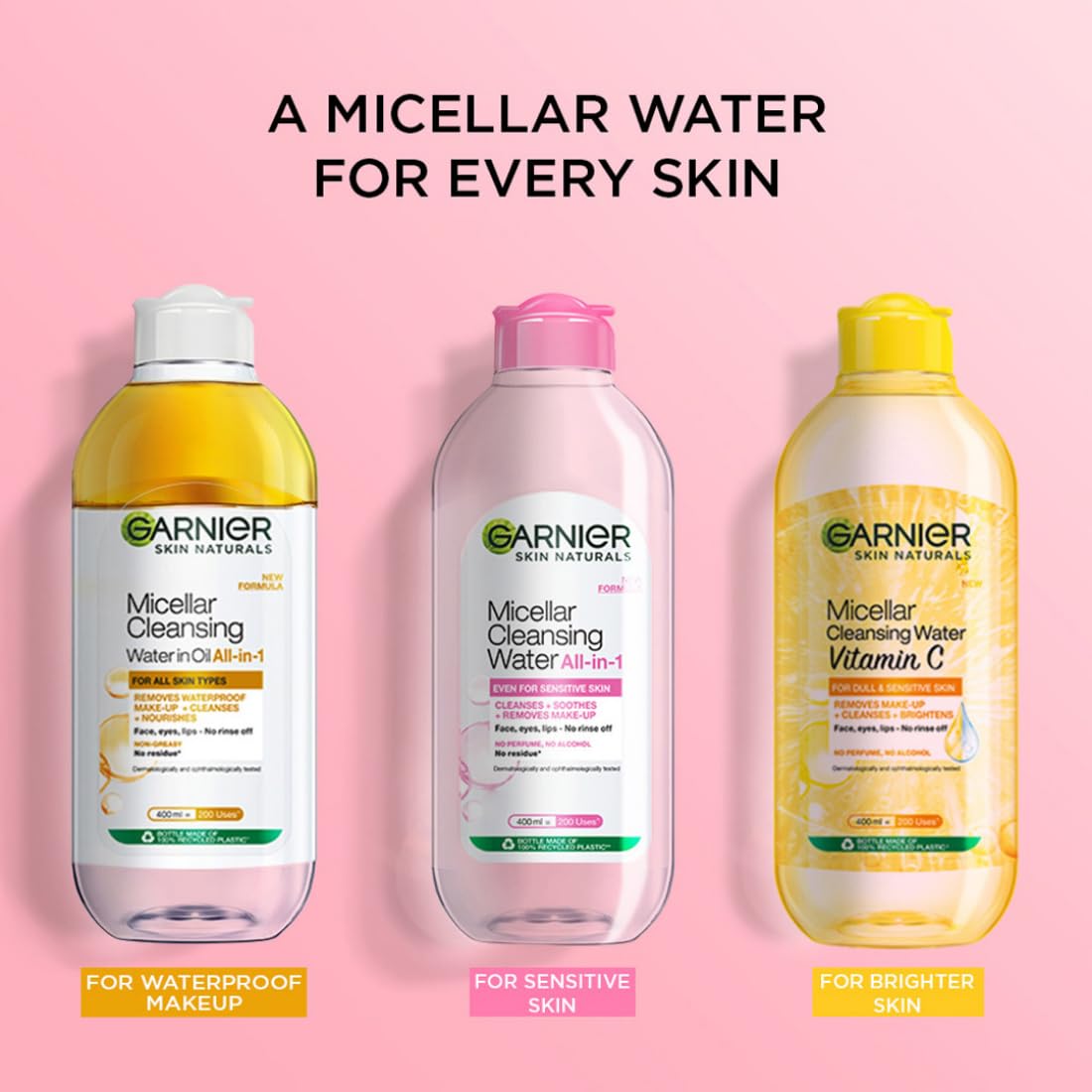 Garnier Skin Naturals, Cleansing Water, Hydrating & Soothing, 125 ml
