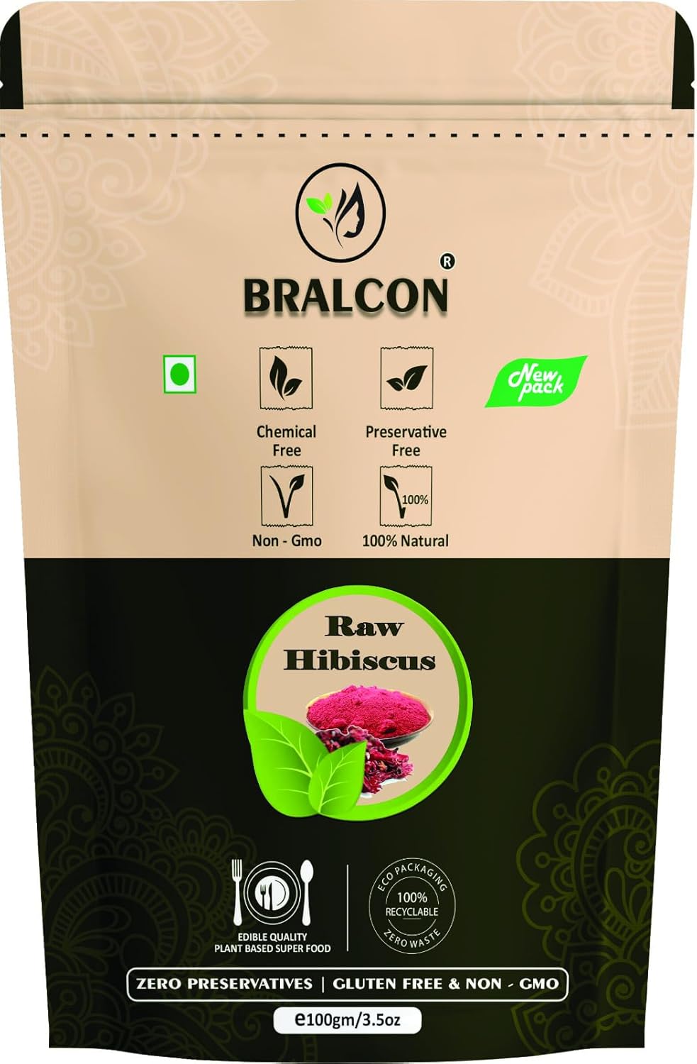 BRALCON Organic Raw Reetha, Amla, Shikakai, bhringraj, Hibiscus Combo- 500g(100g x 5 Pack)|100% Natural Whole Dried Shikakai, Reetha Nuts, Amla | Hair growth | Hair & Skin Care | Pure Raw form