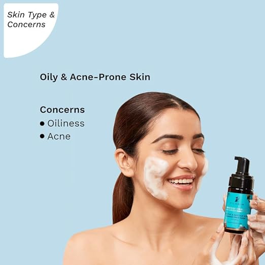 Pilgrim Korean 1.5% Salicylic(Bha) & 2% Glycolic Acid(Aha) Foaming Face Wash, 120 ml