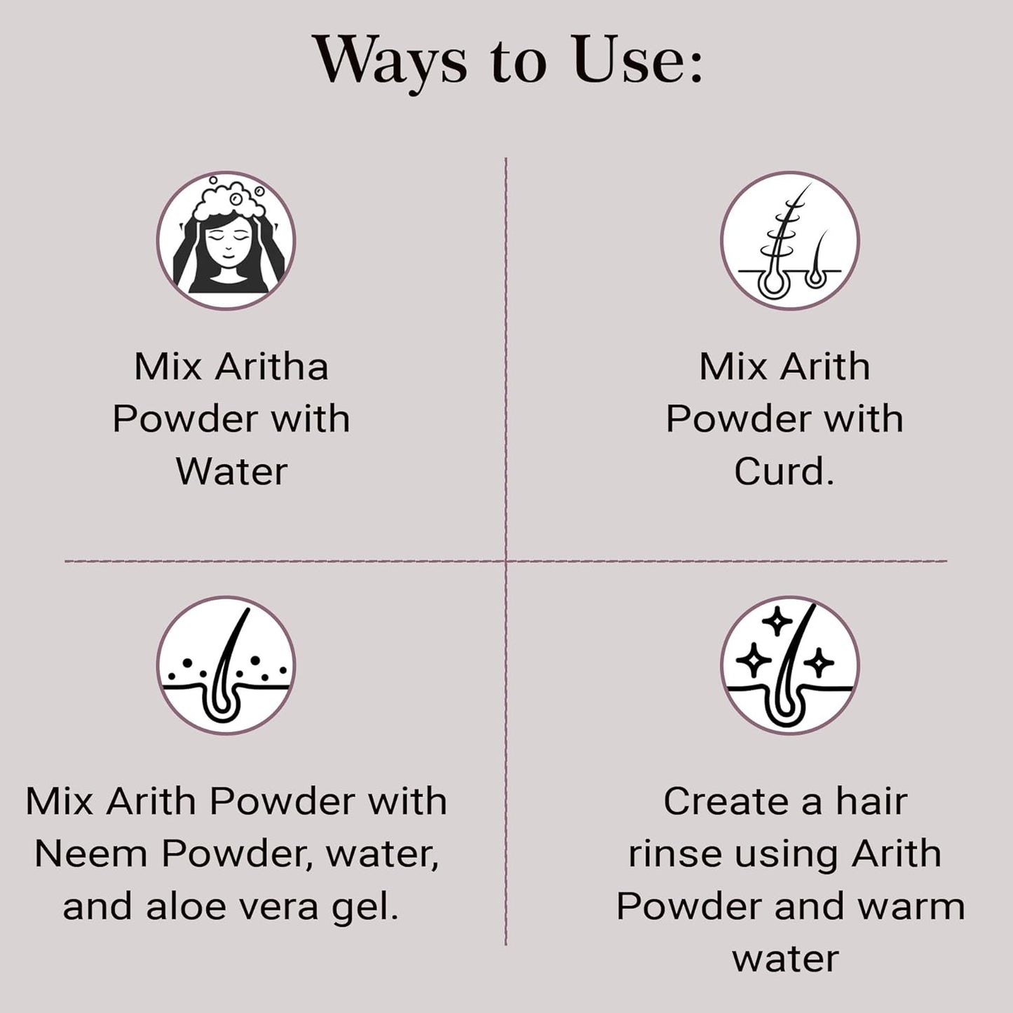 Mi nature Aritha Nut Powder Soap Sapindus Mukorossi For Silky Hairs, 227 gm