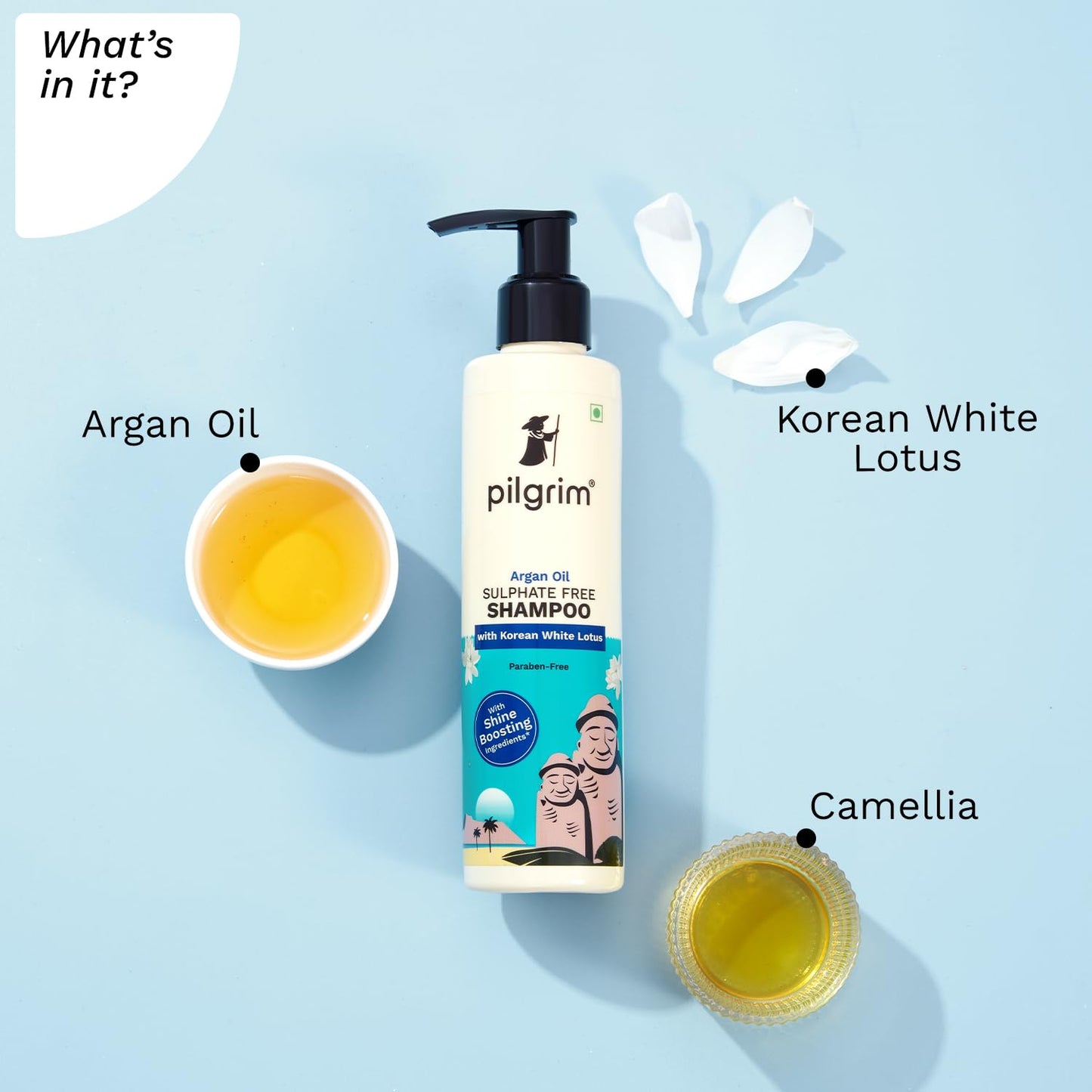 Pilgrim Mild Sulphate Free Shampoo Argan Oil, 200 ml
