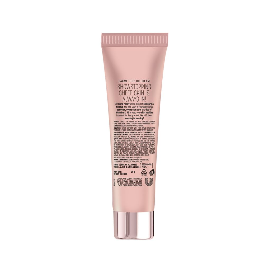 Lakme 9 to 5 Complexion Care Face Cream, Bronze 30 gm