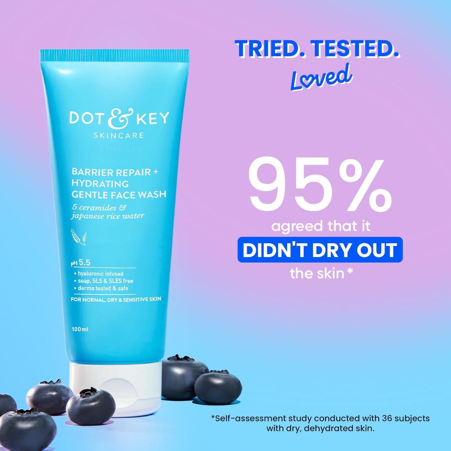 Dot & Key Barrier Repair + Hydrating Gentle Face Wash With Probiotic, 175 ml