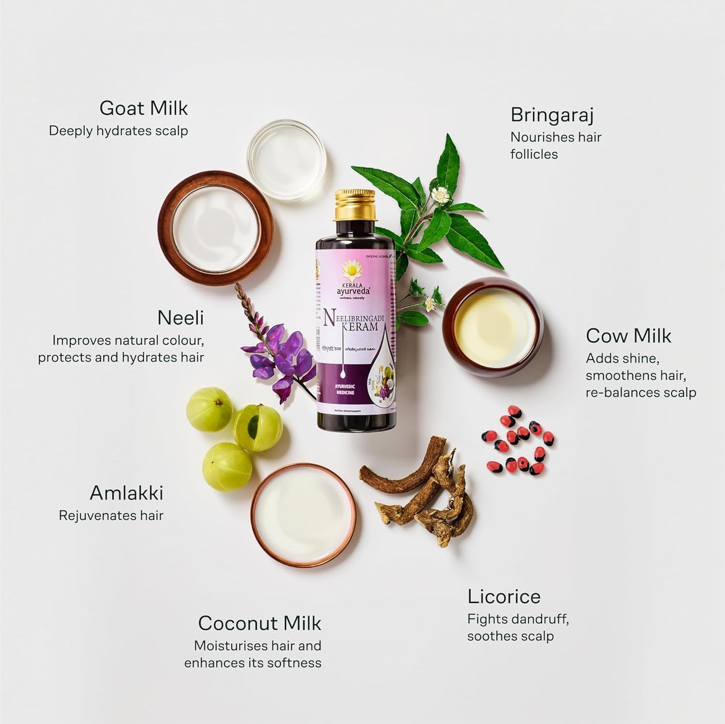 Kerala Ayurveda Neelibringadi Keram Liquid - 200 ml