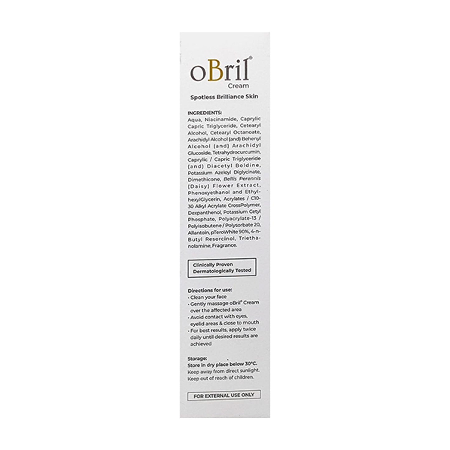 Brinton obril Cream for Spotless Brilliance, Enriched with Niacinamide, Diasy Flower Extract, 20 gm