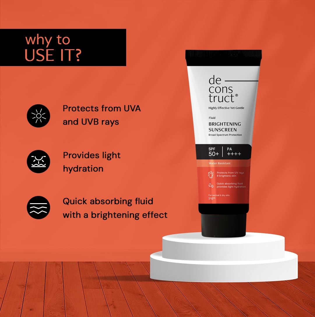 Deconstruct Brightening Sunscreen for Dry Skin with SPF 50+ , 50 gm