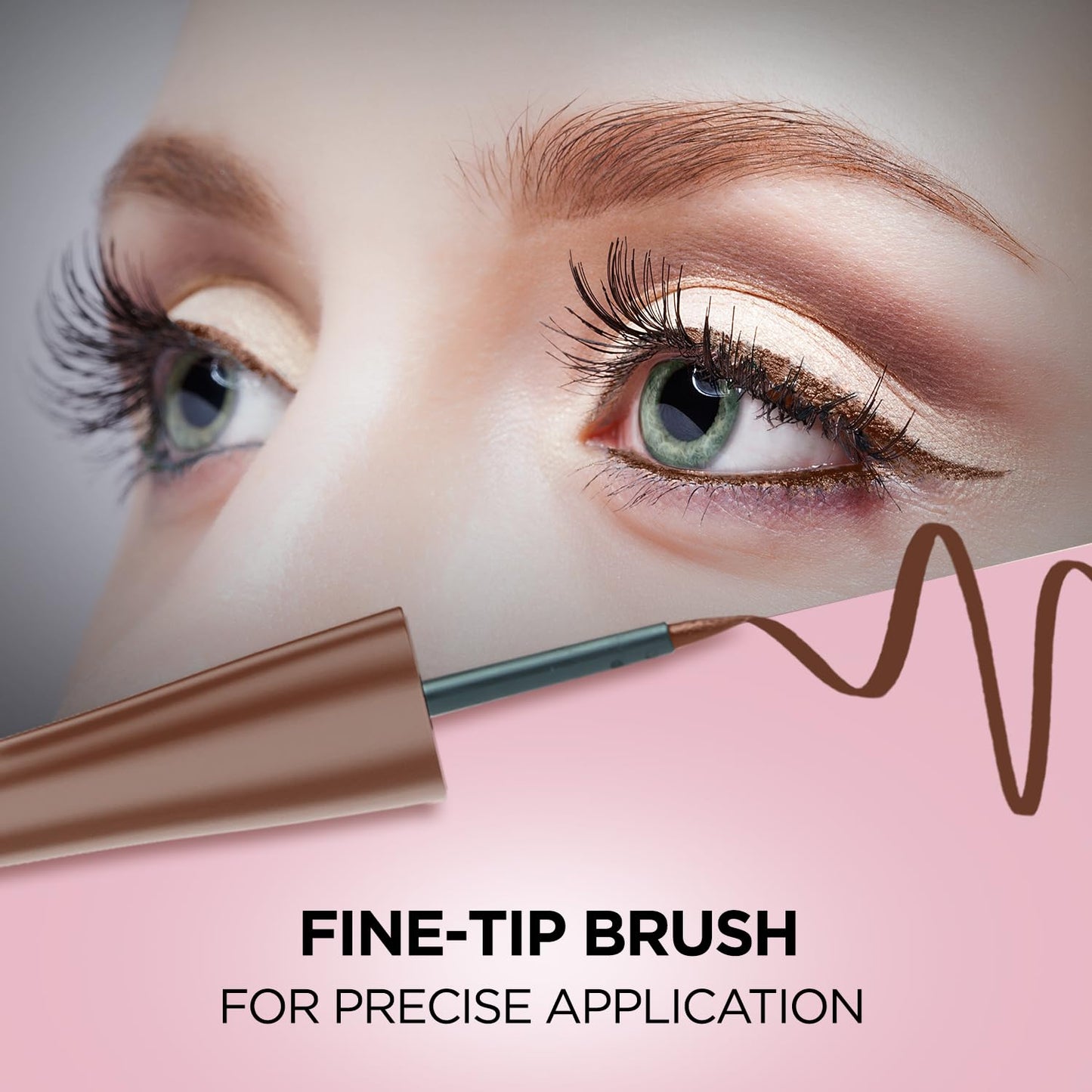 FACESCANADA Magneteyes Color Eyeliner Gel - Powerful Brown,4 Ml|Glossy Finish|24Hr Long-Lasting|Waterproof