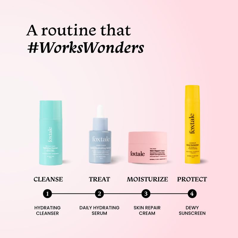 Foxtale Intense Hydrating Winter Moisturising Cream | Olive Leaf Extract, Provitamin B5 and Niacinamide, 50 gm