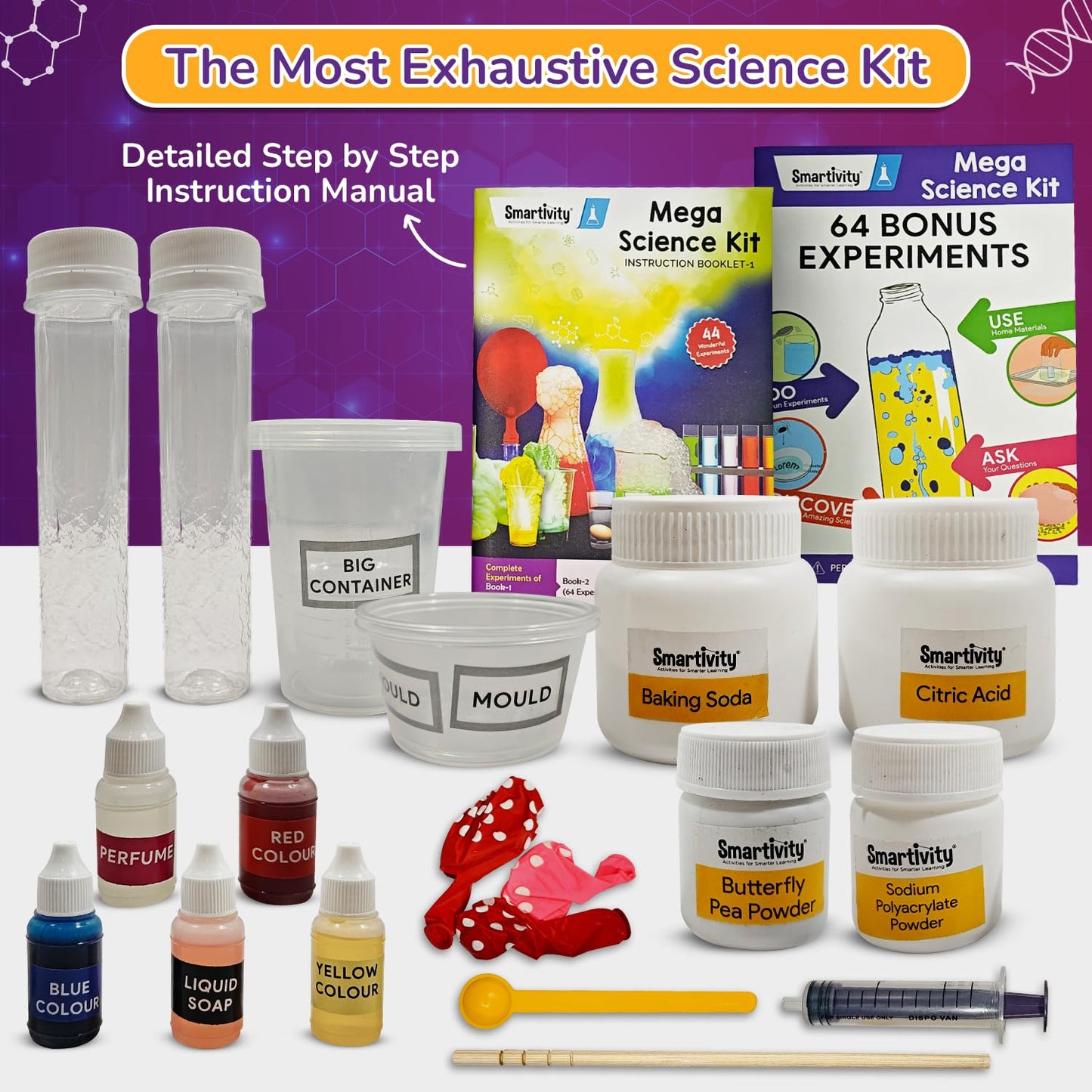 Smartivity Mega Science Kit 150+ Science Experiment Kit for Kids 6 to 14 Years Old