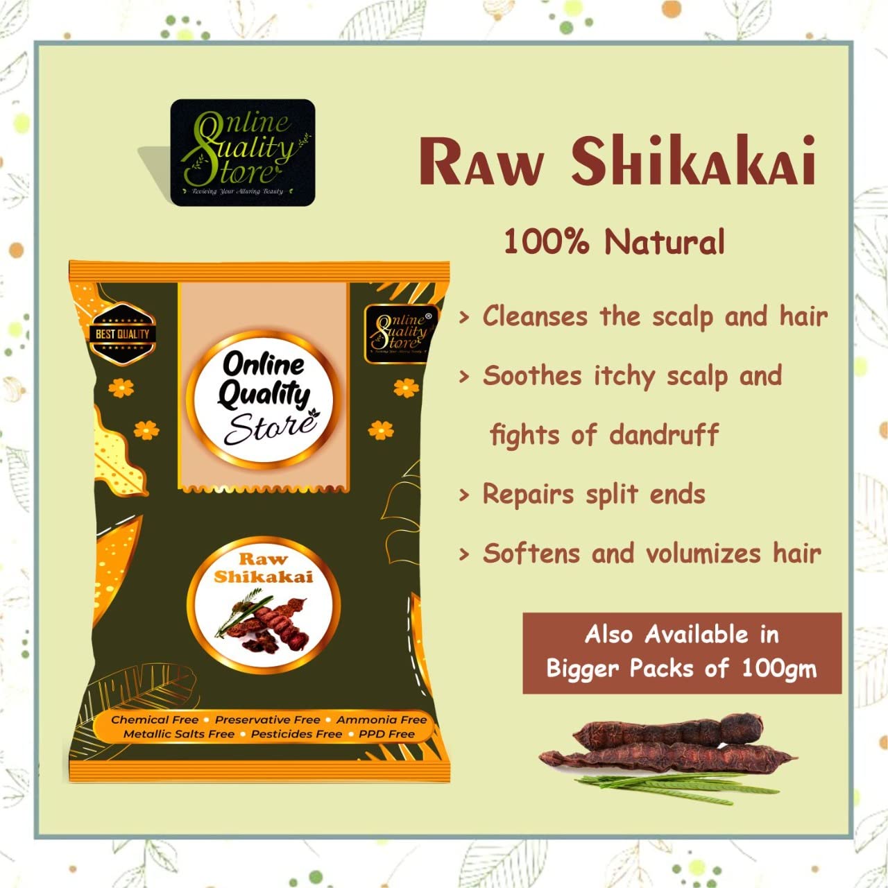 Online Quality Store reetha amla shikakai combo raw form - 600g |Aritha|Soapnuts (Sapindus Mukorossi) |Indian Gooseberry |dried Shikakai, Acacia Concinna, Total 600g Pack