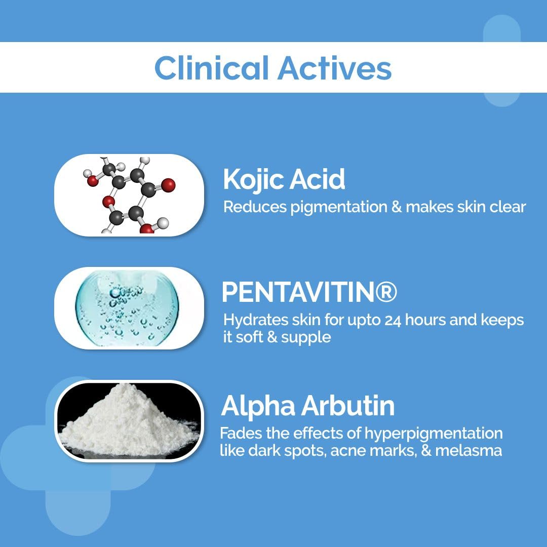 The Derma Co 1% Kojic Acid Daily Brightening Body Wash, 250 ml