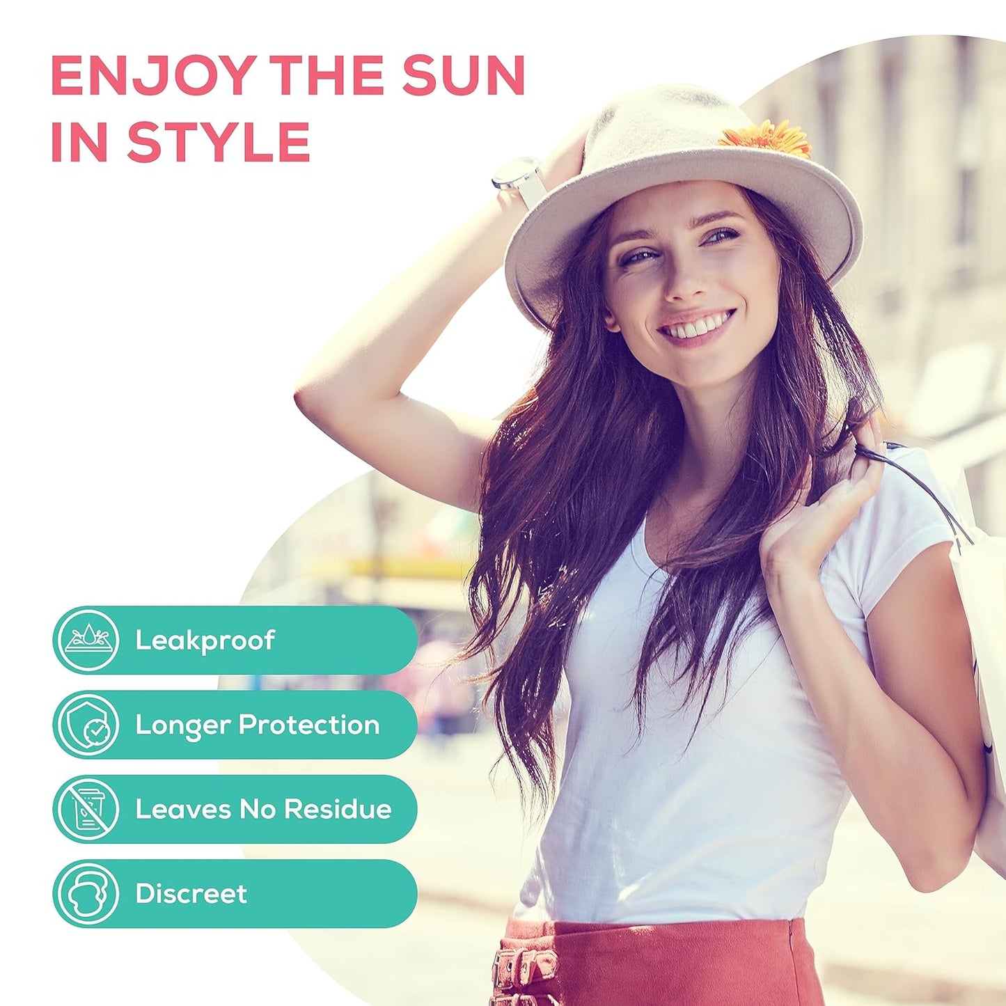 Evereve Disposable Underarm Sweat Pads (24's x 2) 48 pcs for Women & Men, Folded