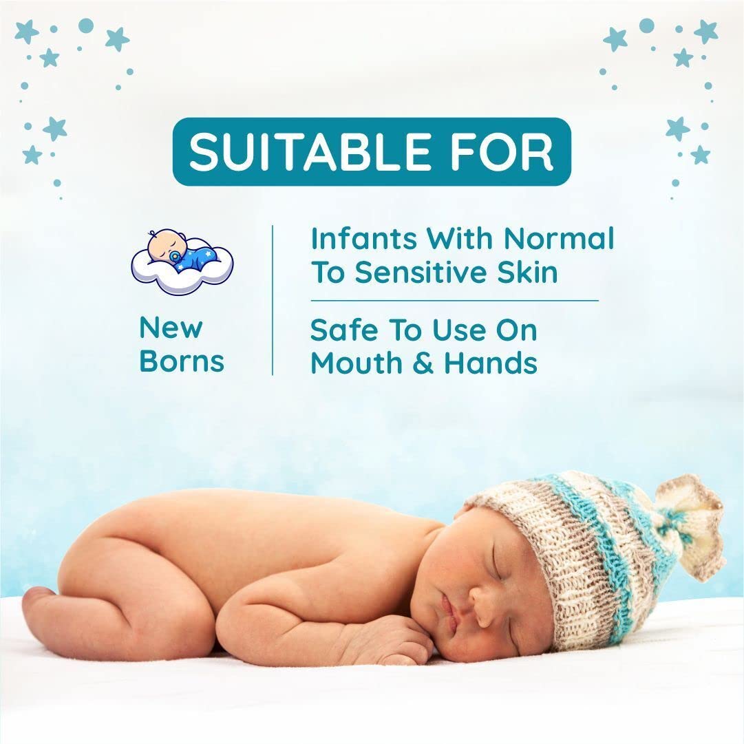 Mother Sparsh 99% Pure Water (Unscented) Baby Wipes, Super Thick I 72pcs/Pack - Pack Of 3