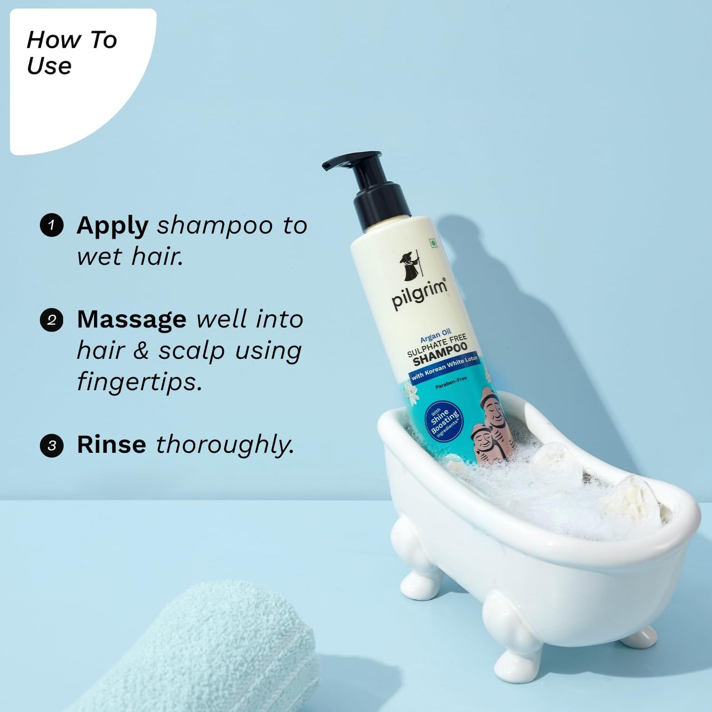 Pilgrim Mild Sulphate Free Shampoo Argan Oil, 200 ml