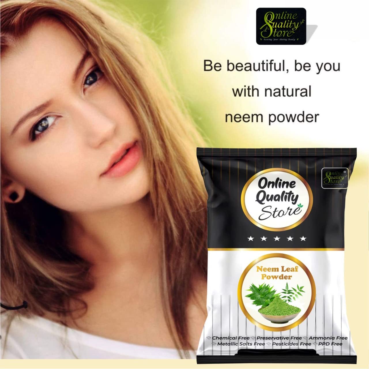 Neem powder for face, Neem powder for skin - With Size Options (100Gm)