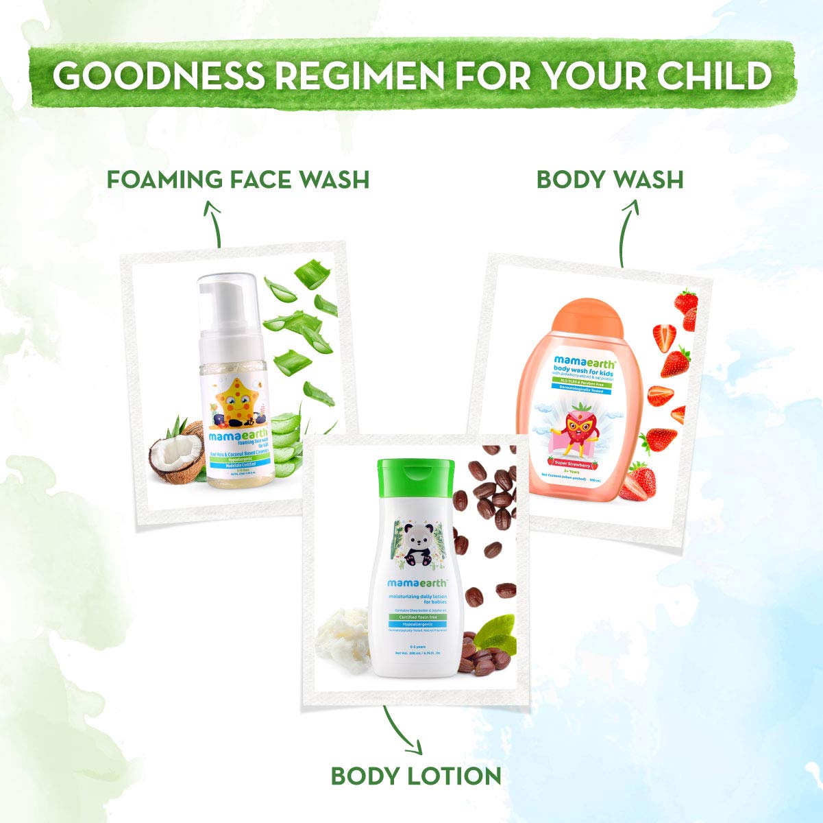 Mamaearth Super Strawberry Body Wash For Kids , 300 ml