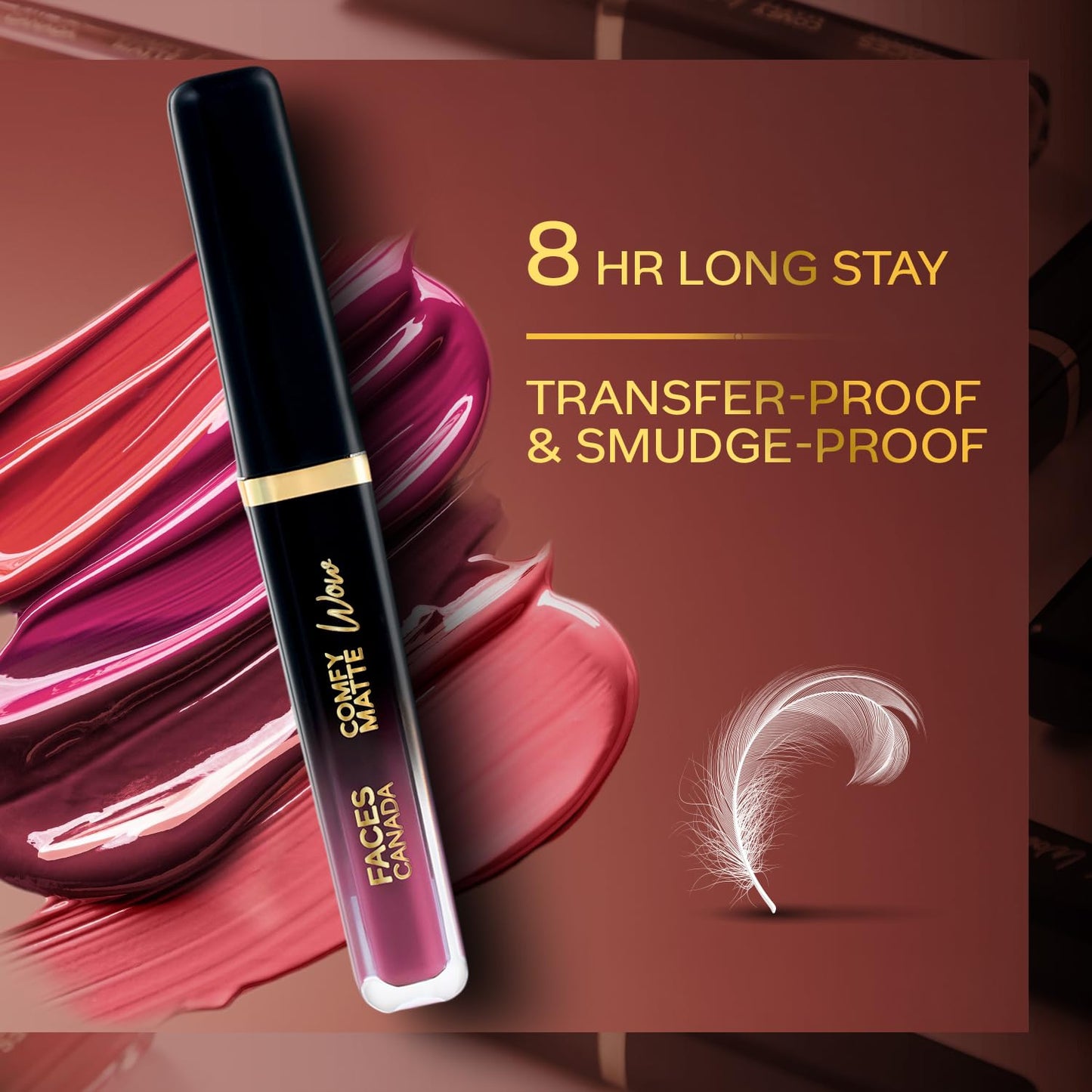 FACESCANADA Comfy Matte Wow Liquid Lipstick - Orchid Opulence 10, 3.8ml