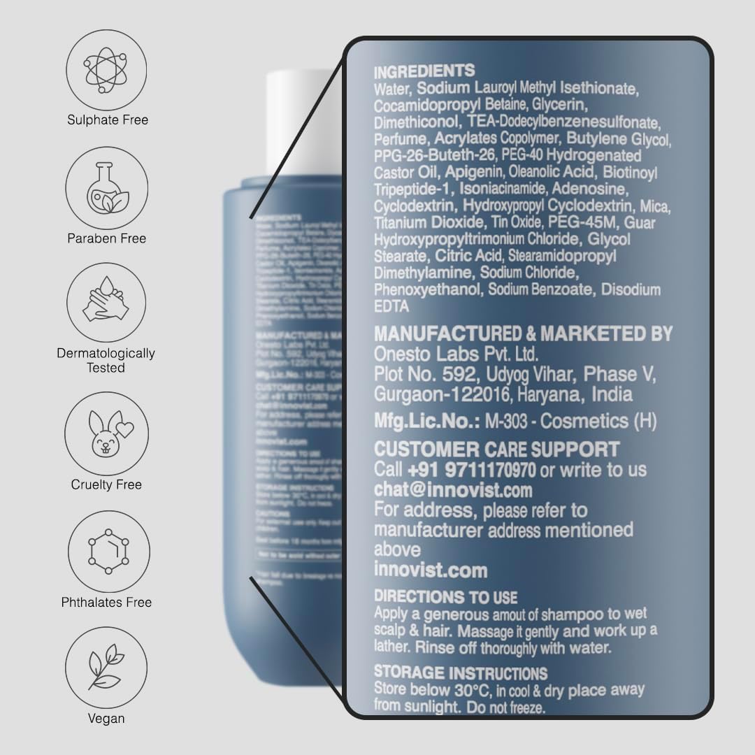 Bare Anatomy Anti Hair Fall Shampoo | 5x Hair Fall Control , 250 ml
