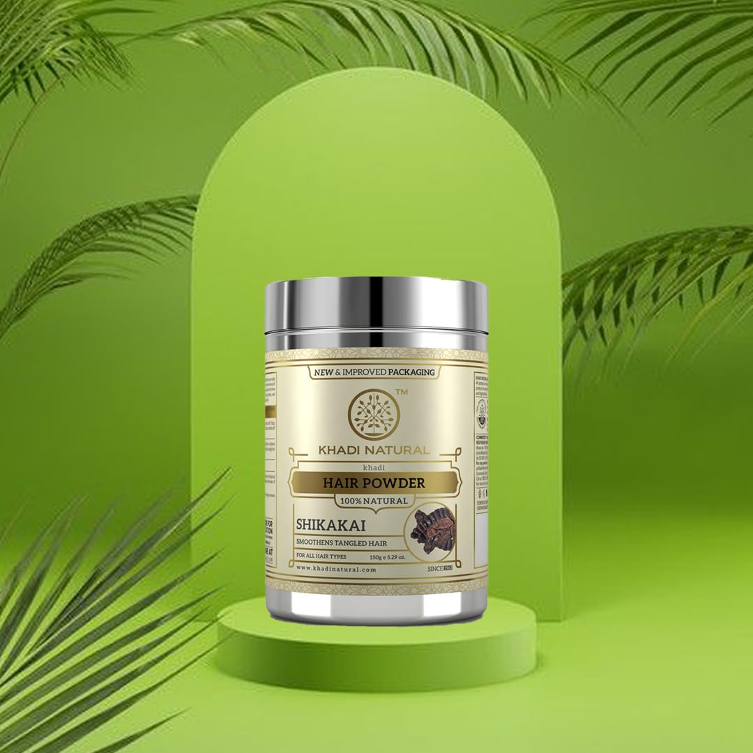 Khadi Natural Herbal Organic Shikakai Powder, 150 gm