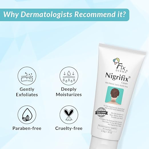Fixderma Nigrifix Cream for Acanthosis Nigricans with Lactic Acid - 50 gm
