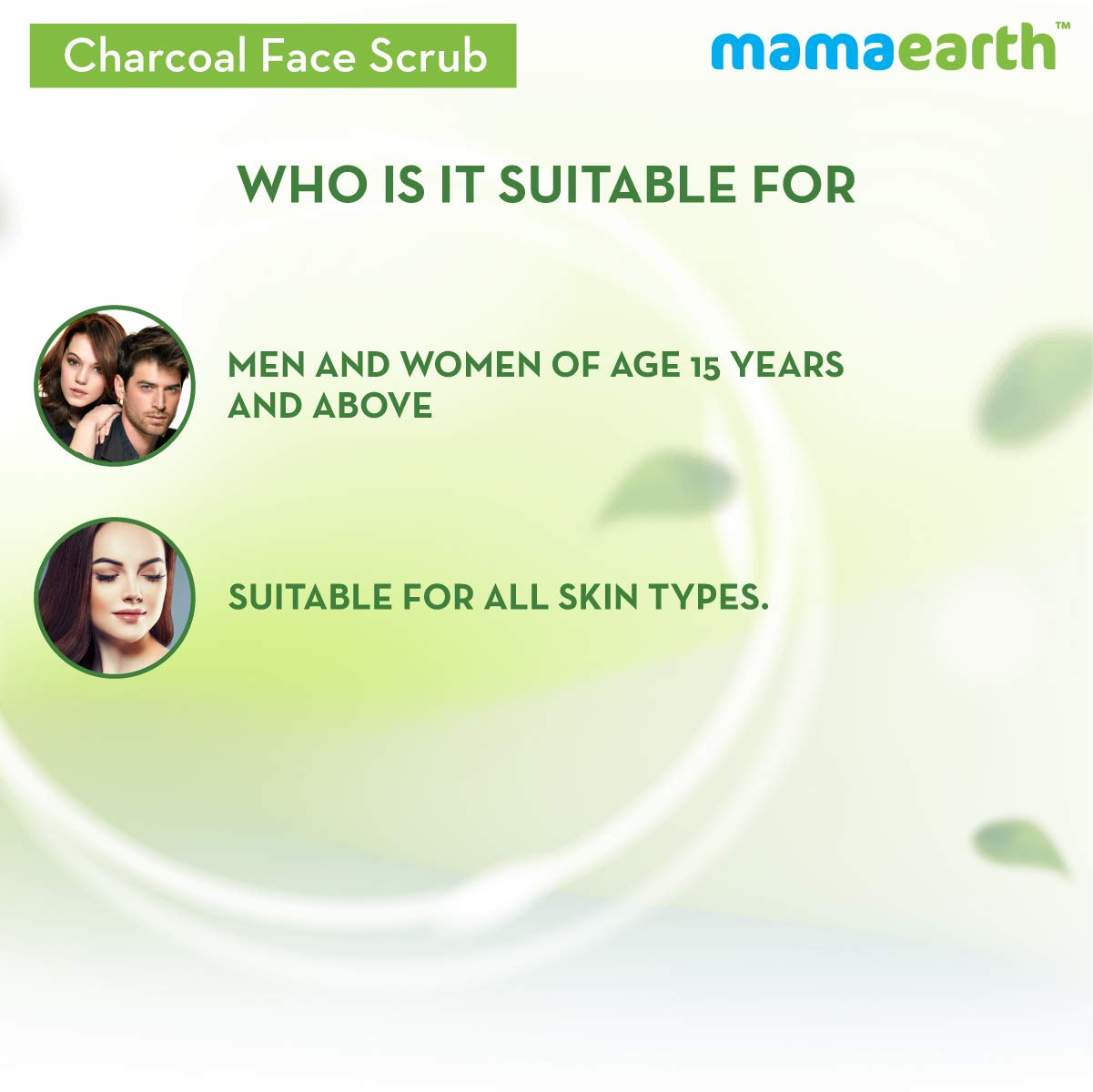 Mamaearth Charcoal Face Scrub - 100 gm