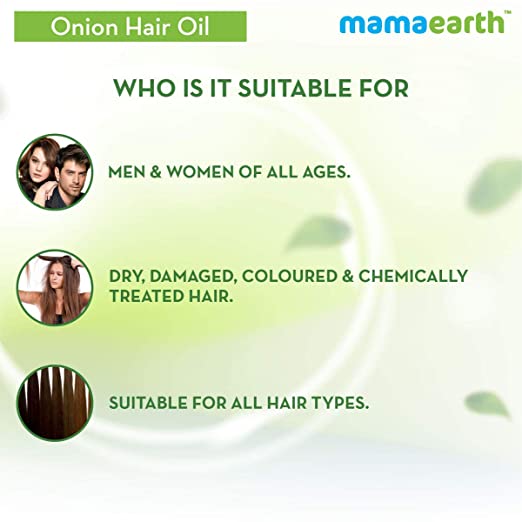 Mamaearth Onion Hair Oil with Onion Oil & Redensyl for Hair Fall Control, 200 ml