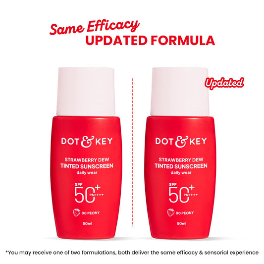 Dot & Key Strawberry Dew Tinted Sunscreen SPF 50+ Pa++++ - 00 Peony, 50 ml