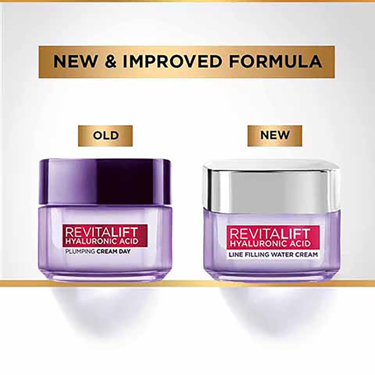 L’Oréal Paris Day Cream for Women, Hydrates and Replumps, For Radiant Skin, Revitalift Hyaluronic Acid, 15ml