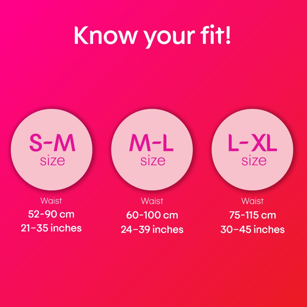 Kotex Overnight Period Panties (Medium/Large size, pack of 10 panties) for heavy flow period protection | with 360 degree anti-leakage design & airy-soft fabric | 1 panty = ~3 regular pads