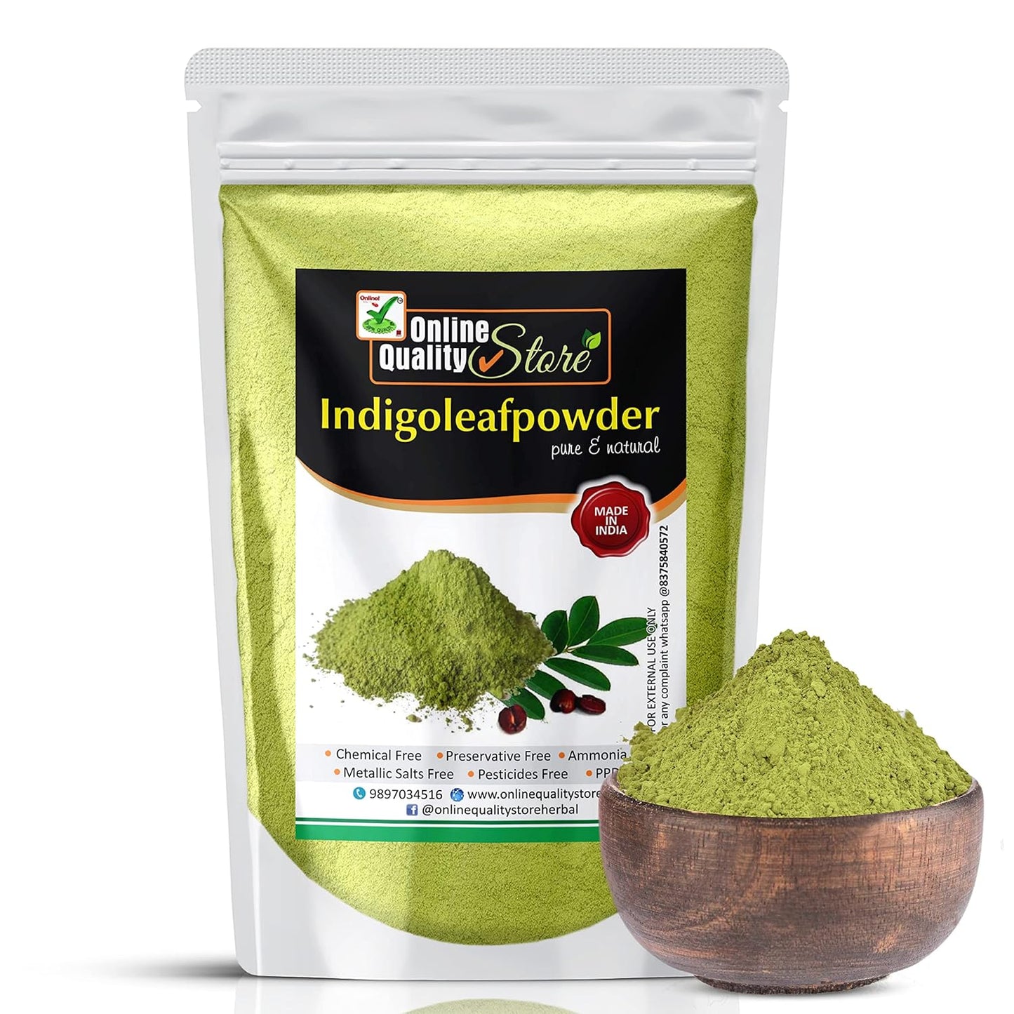 Online Quality Store Reetha Powder Amla Powder Shikakai Powder Bhringraj Powder Hibiscus Powder Mehandi Powder &free Indigo Powder for Hairs-1400g ,hair pack |natural hair pack |chemical free hair mask
