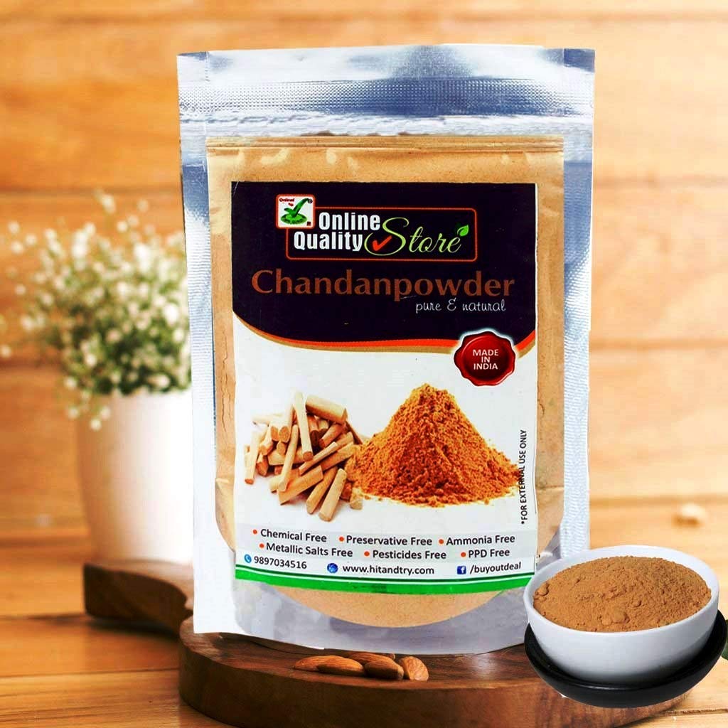 Online Quality Store chandan powder |Organic Sandalwood Powder |Chandan powder, face mask |Sandalwood Powder For Skin and body |chandan powder for puja |Chandan |chandan for pooja,face,facepack,pooja tilak,laddu gopal ,50g
