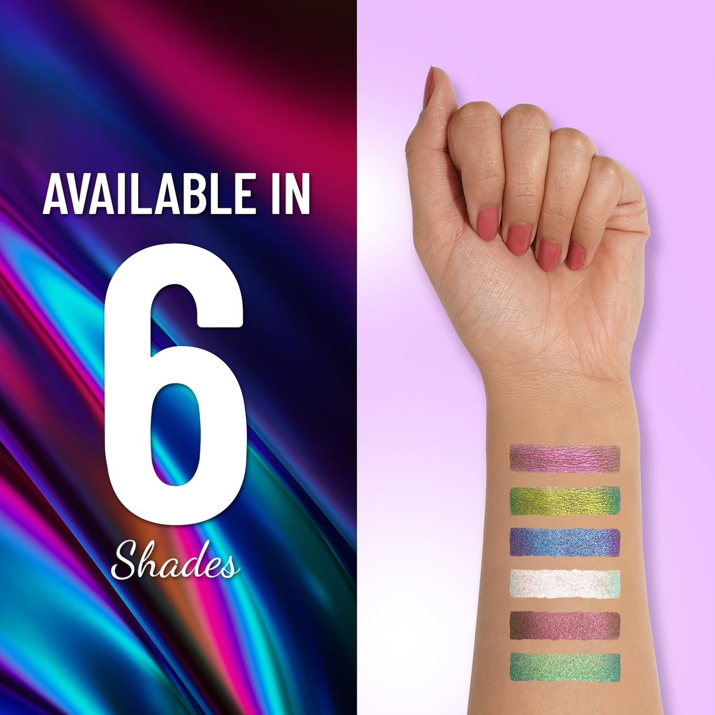 SWISS BEAUTY Holographic Shimmery Pencil Eyeliner | Waterproof, Smudge Proof, Long Lasting Eyeliner With Easy Application | Shade- Milky Way, 0.2G, Assorted